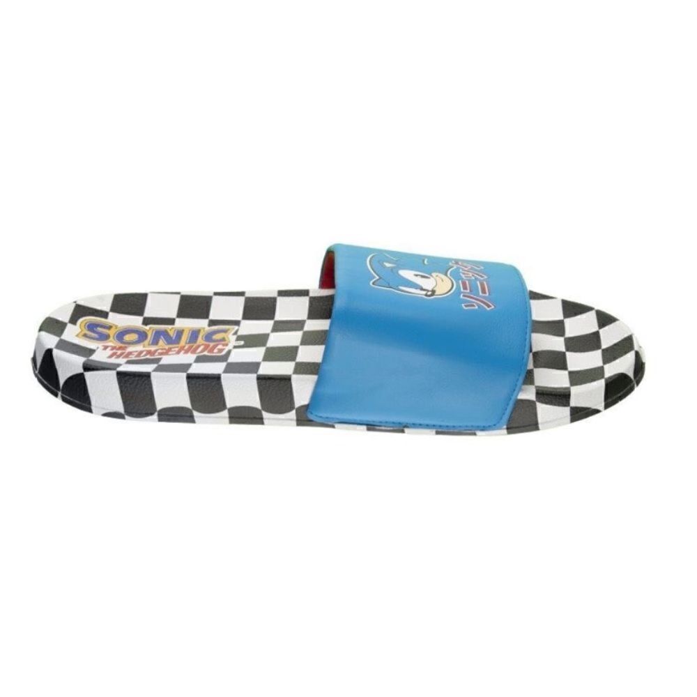 New Mens size 10 Sonic The Hedgehog slides - Picture 3 of 7